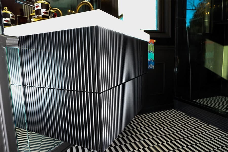 fluted cabinetry
