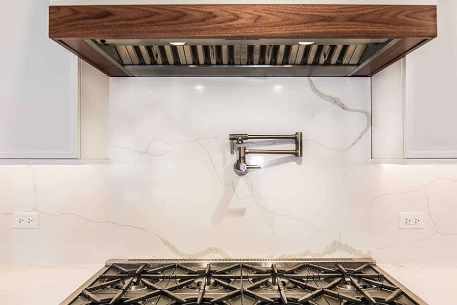 solid slab backsplash