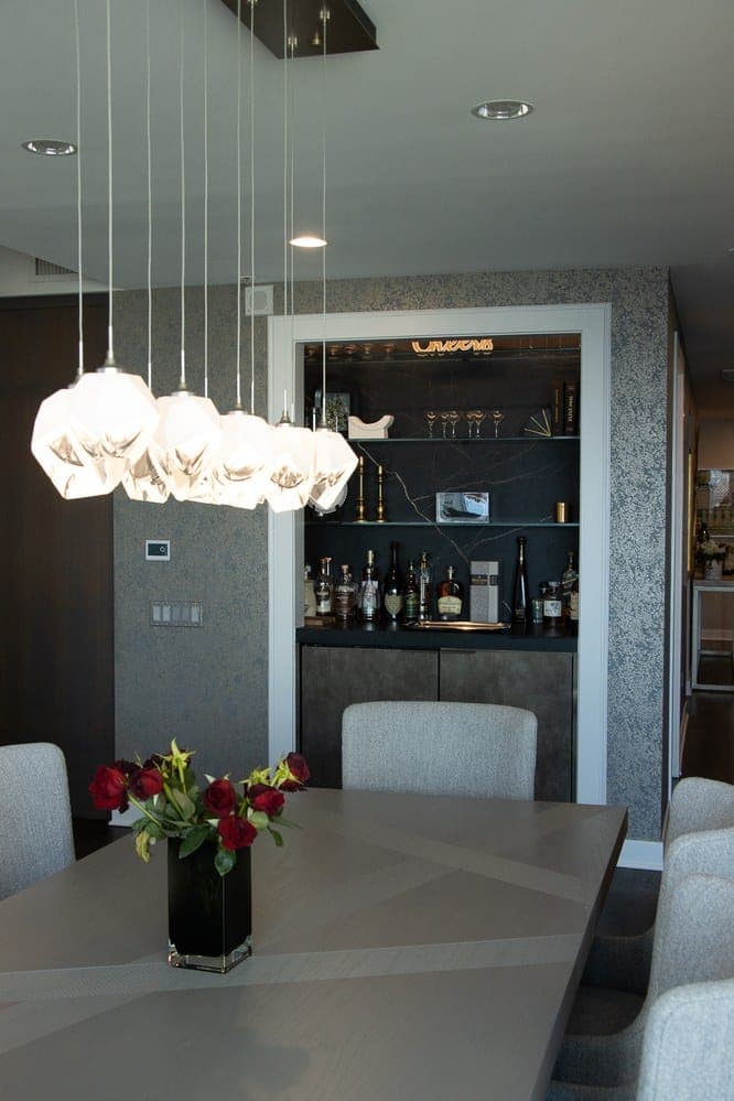Chicago Condo Remodel Dining Room and Bar Nook | Arete Renovator