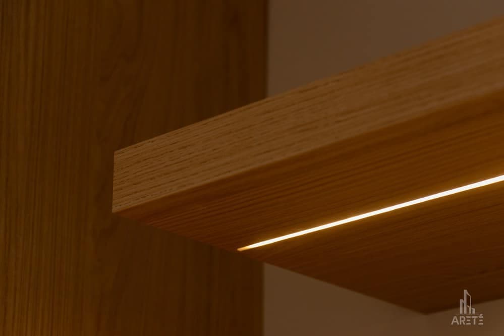 Integrated Cabinet LED Lighting Detail | Arete Renovators Chicag
